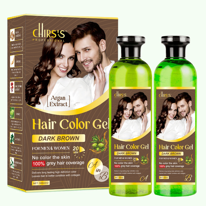 Chirss Hair Color Gel Infused with Argan Extract – Smooth, Long-Lasting Color for All Genders
