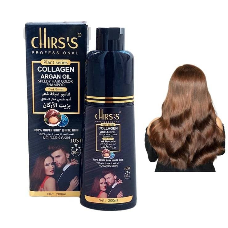 Chirs`s Professional Collagen Argan Oil Speedy Hair Color Shampoo