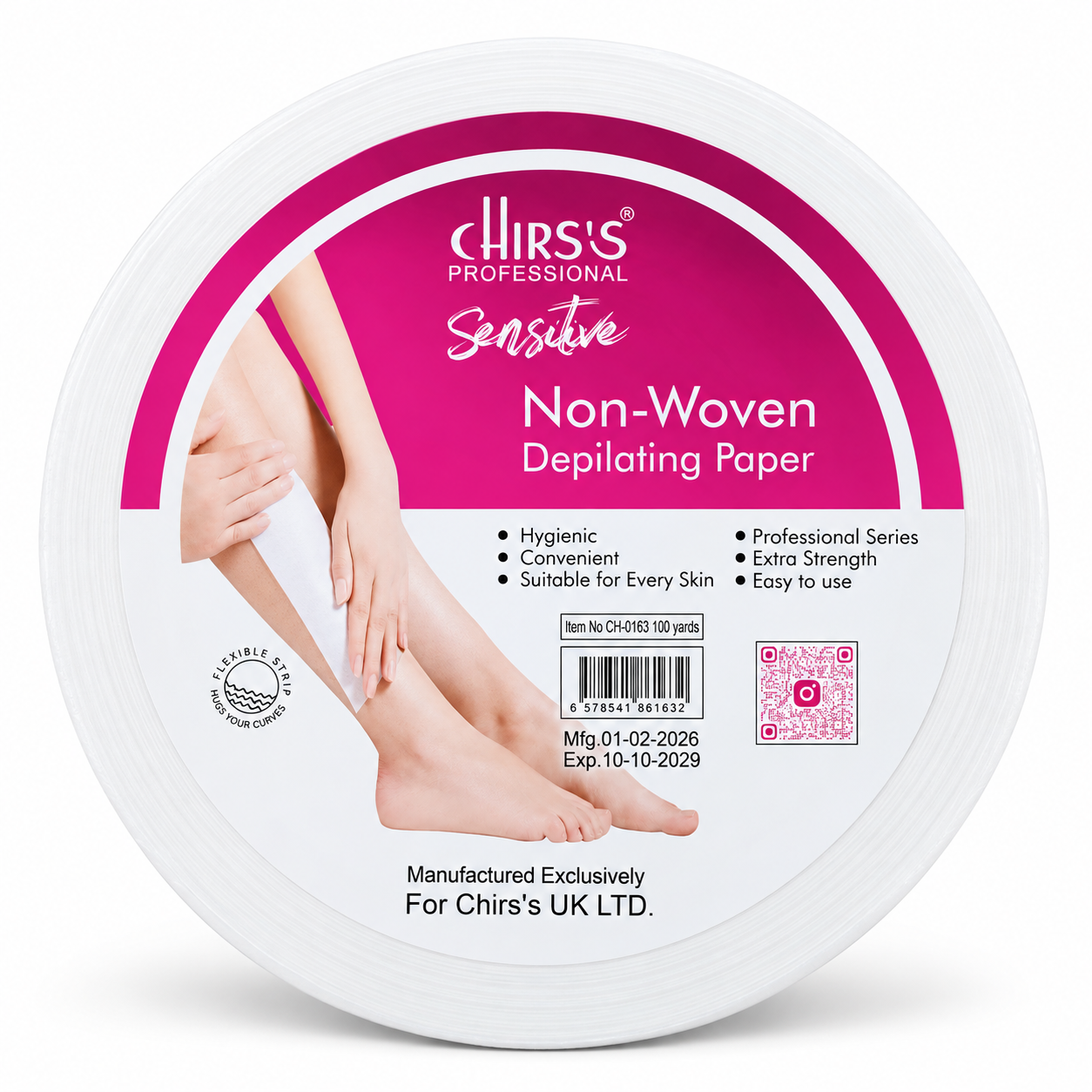 Chirs's Professional Sensitive Non-Woven Depilating Paper 50 yards roll