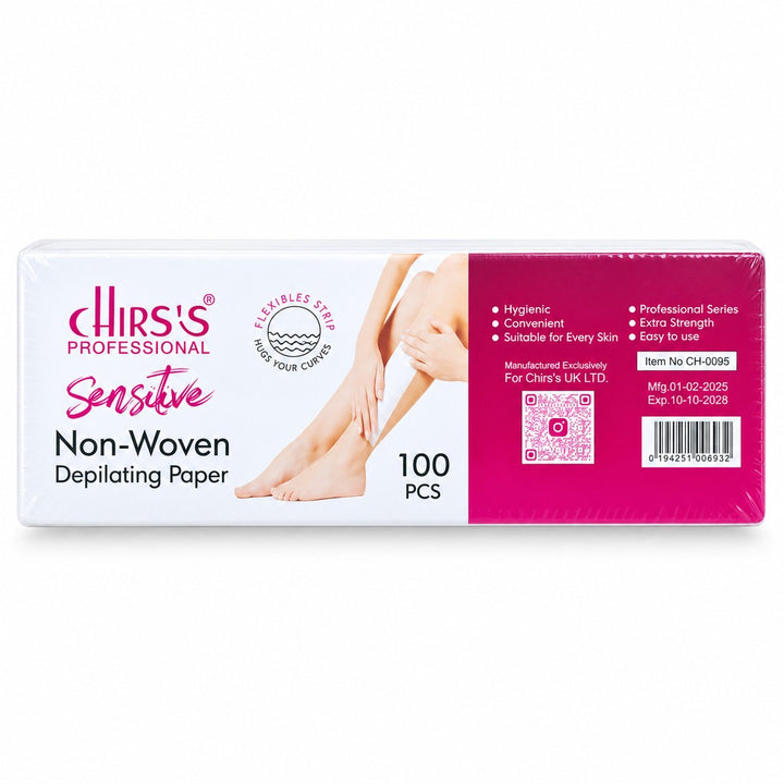 CHIRS’S Professional Sensitive Non-Woven Depilating Paper, 100 PCS pack