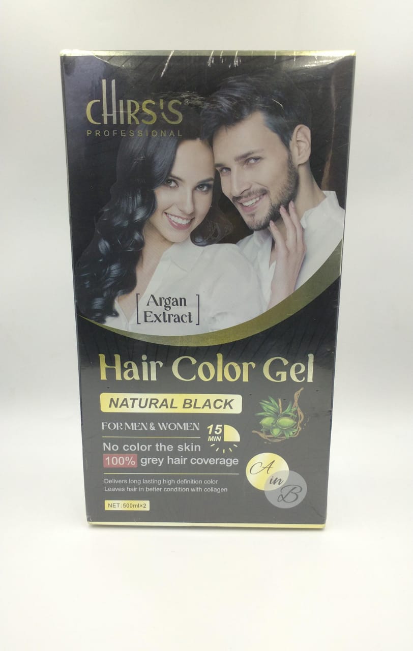 Chirs Professional Hair Color Gel For Men & Women With Argan Axtract