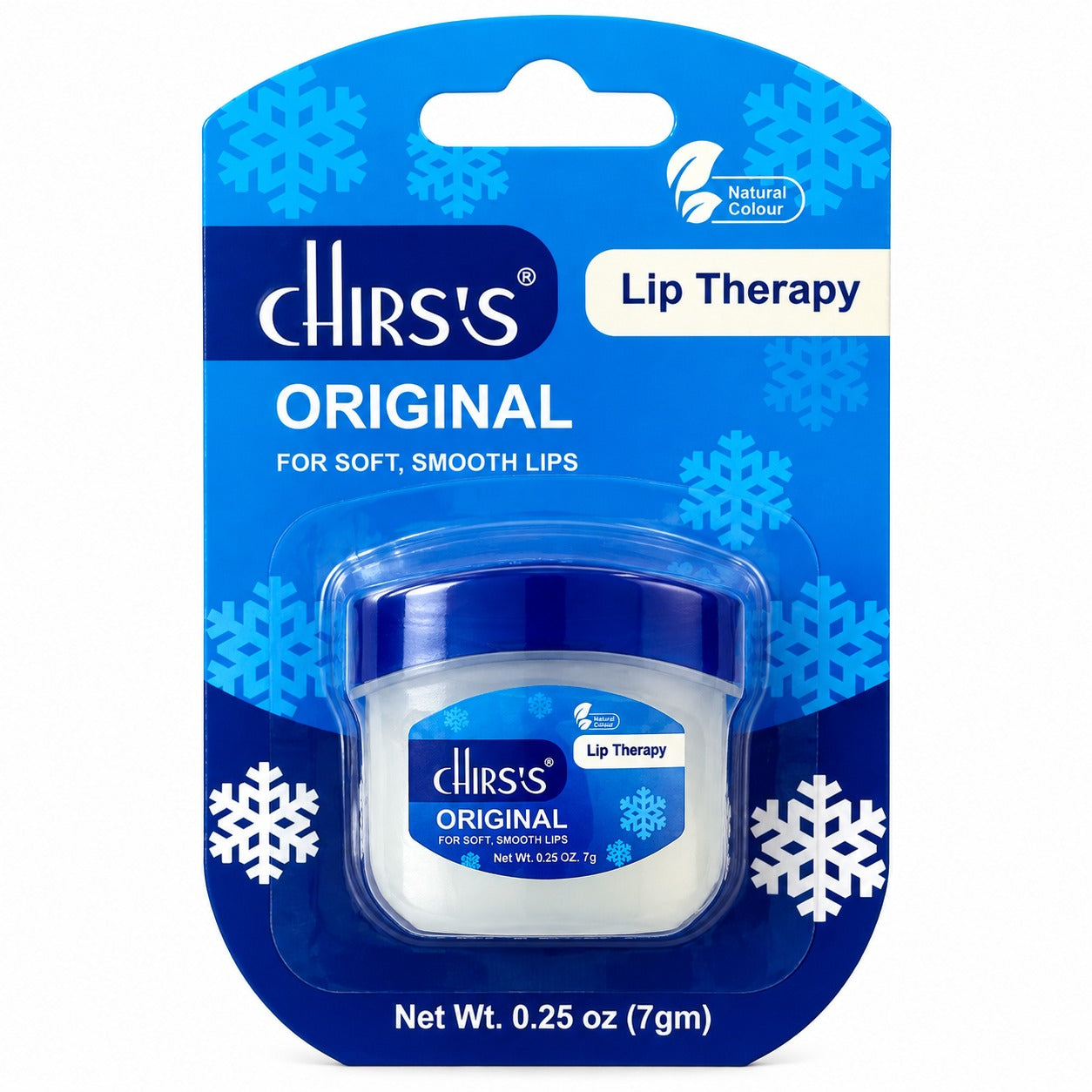 Original Lip Therapy 7g jar, included in the CHIRS’S three-piece lip balm bundle