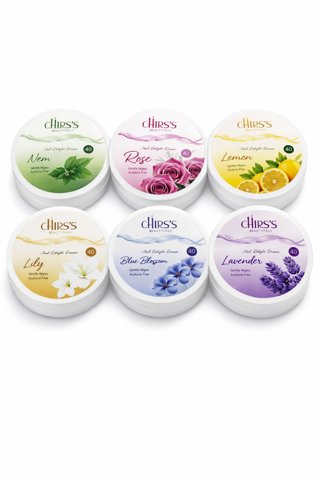 Chirs’s Nail Polish Remover Wipes - (40 Wipes)