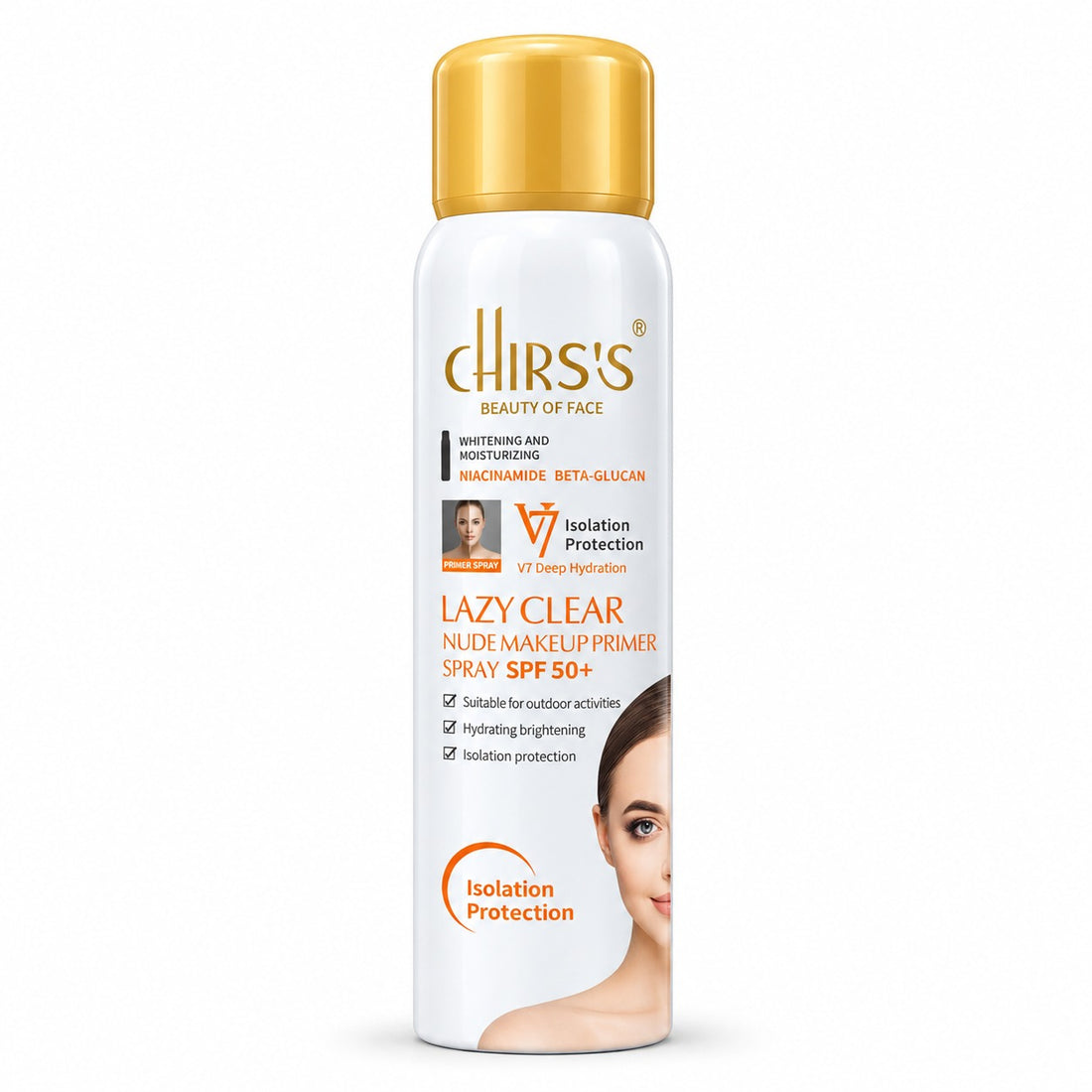 CHIRS’S Lazy Clear Nude Makeup Primer Spray bottle