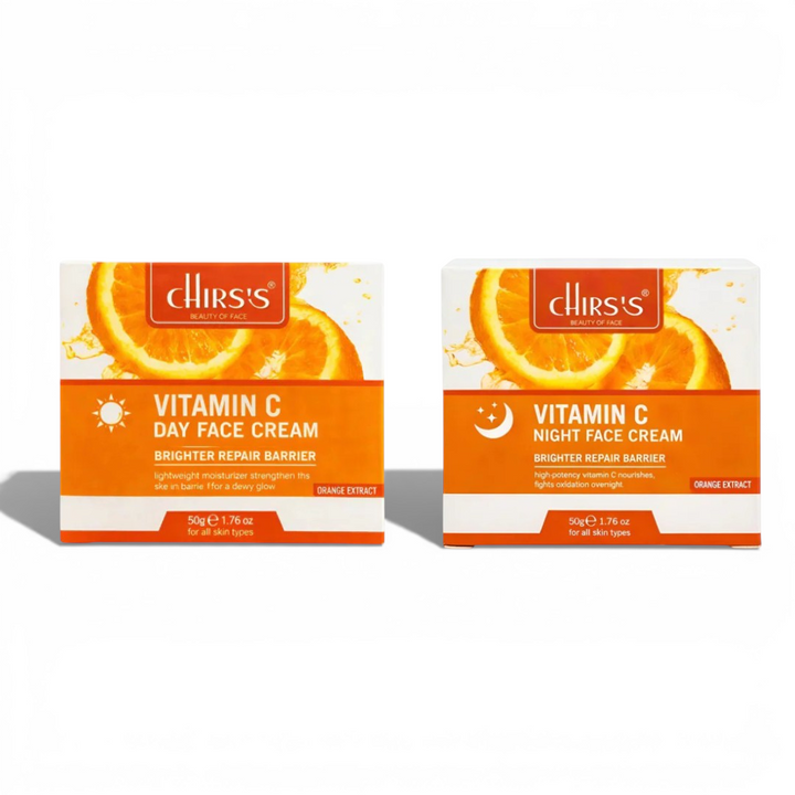 Chirs's Vitamin C Day & Night Face Cream Bundle Pack of 2