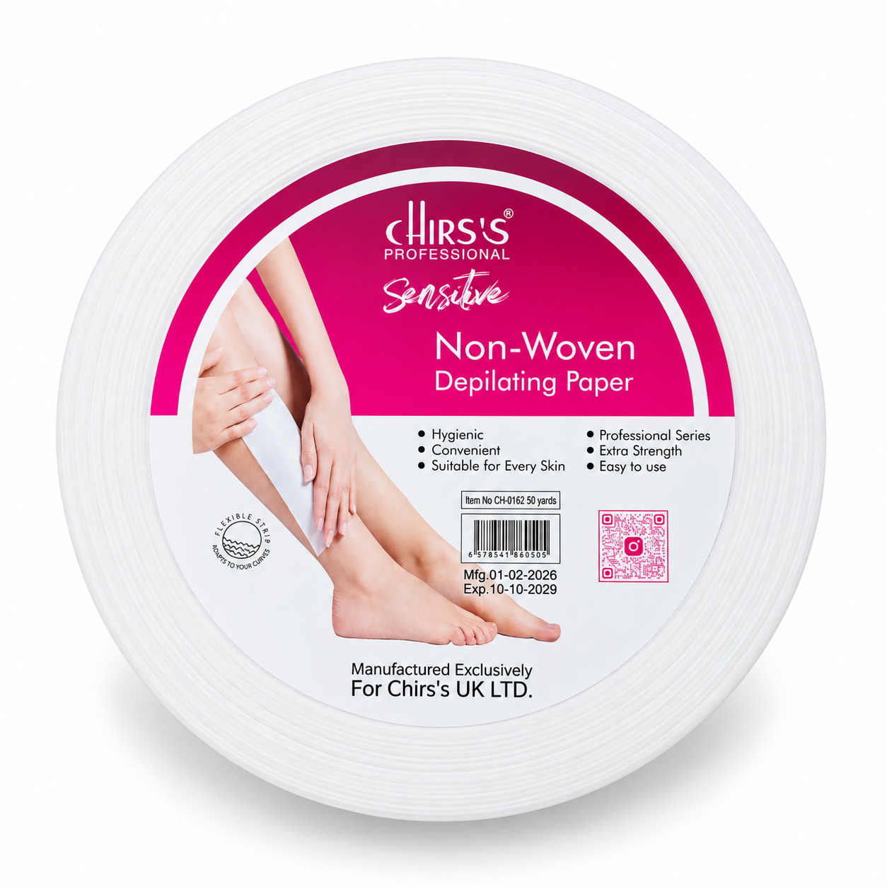 Chirs's Professional Sensitive Non-Woven Depilating Paper 100 yards roll