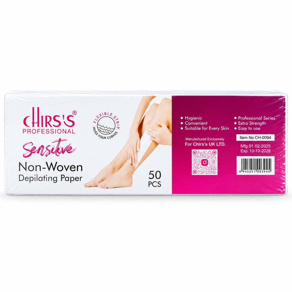 CHIRS’S Professional Sensitive Non-Woven Depilating Paper, 50 PCS pack