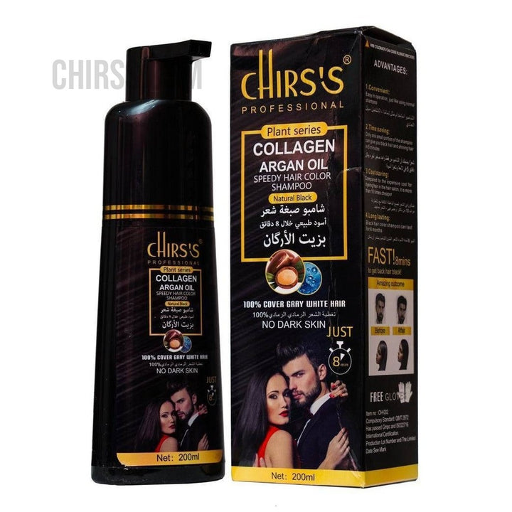 Chirs`s Professional Collagen Argan Oil Speedy Hair Color Shampoo