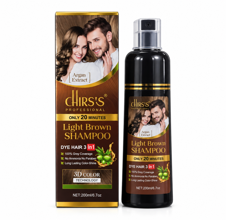 Hair Color Shampoo Light Brown - 200ml