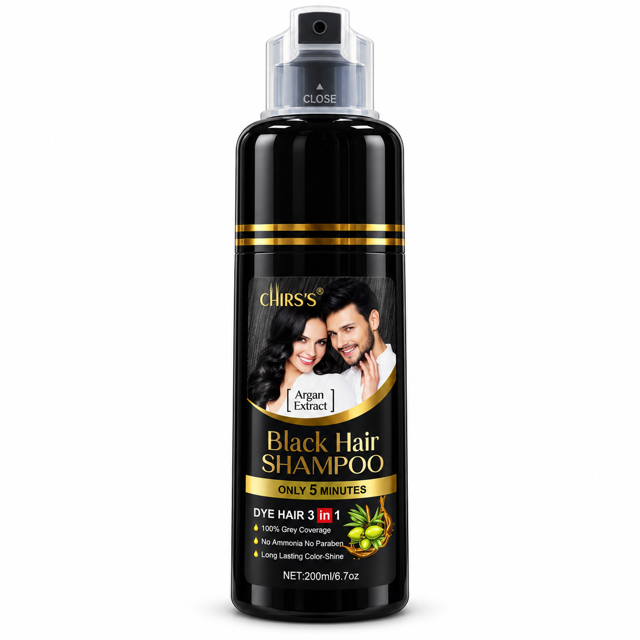 Hair Color Shampoo Natural Black - 200ml
