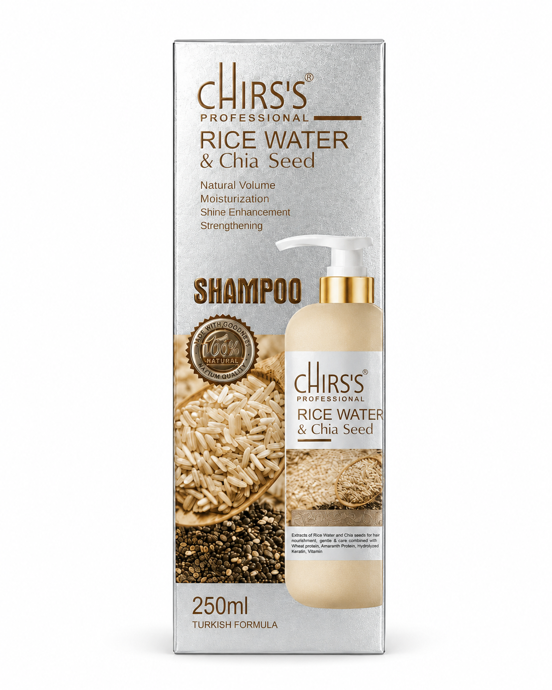 Rice Water & Chia Seed Shampoo - 250ml