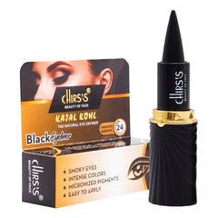 Chirs's Beauty Of Face Kajal Kohl The Natural Eye Definer Long Lasting 24Hours - Black