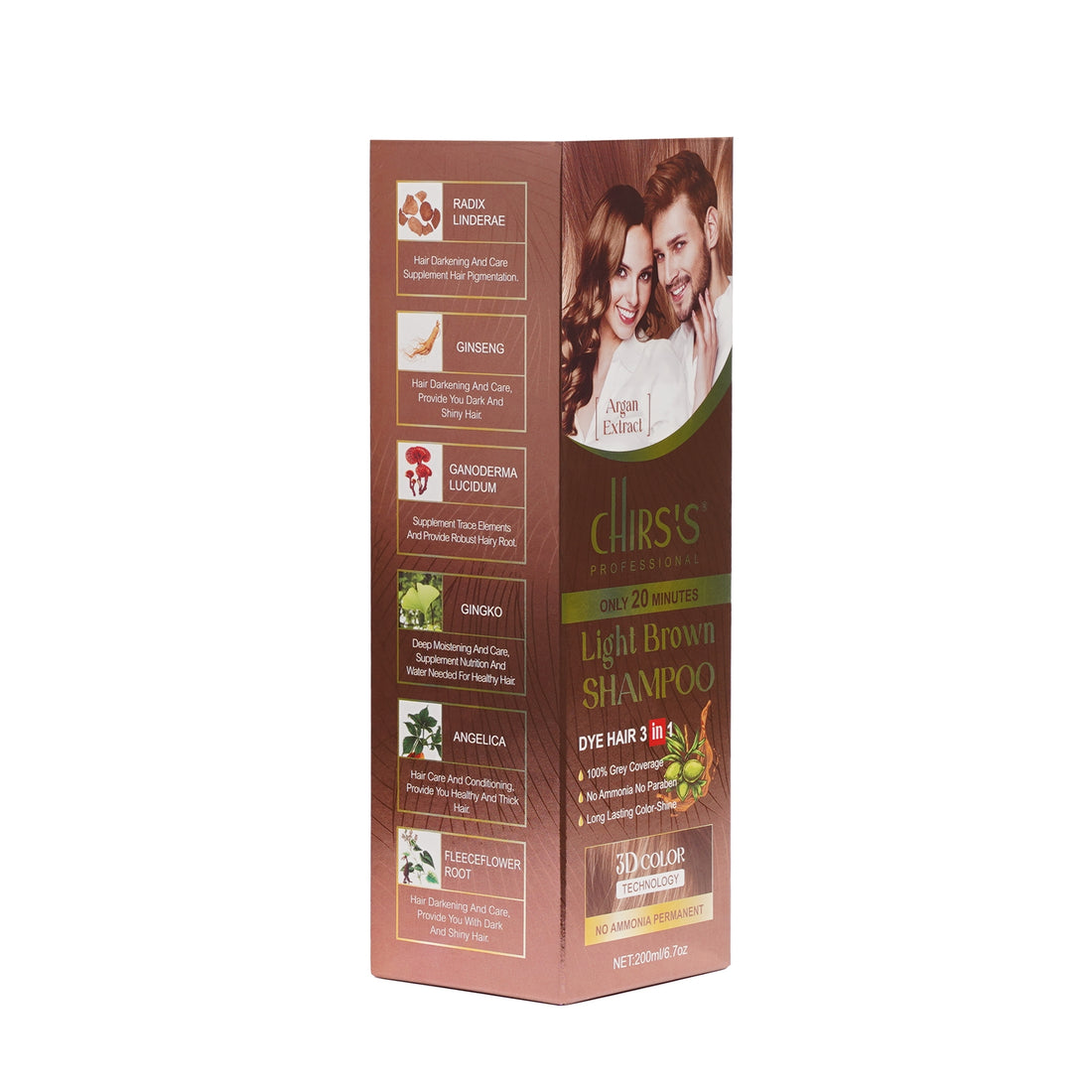 CHIRS'S LIGH BROWN SHAMPOO MEN/WOMEN