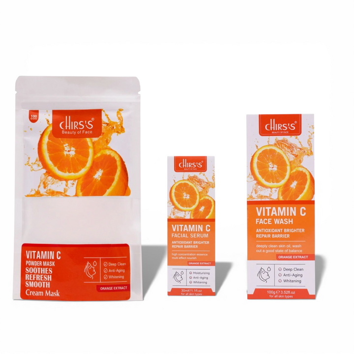 Chirs's Vitamin C 3-Piece Skincare Bundle – Pack Of 3 