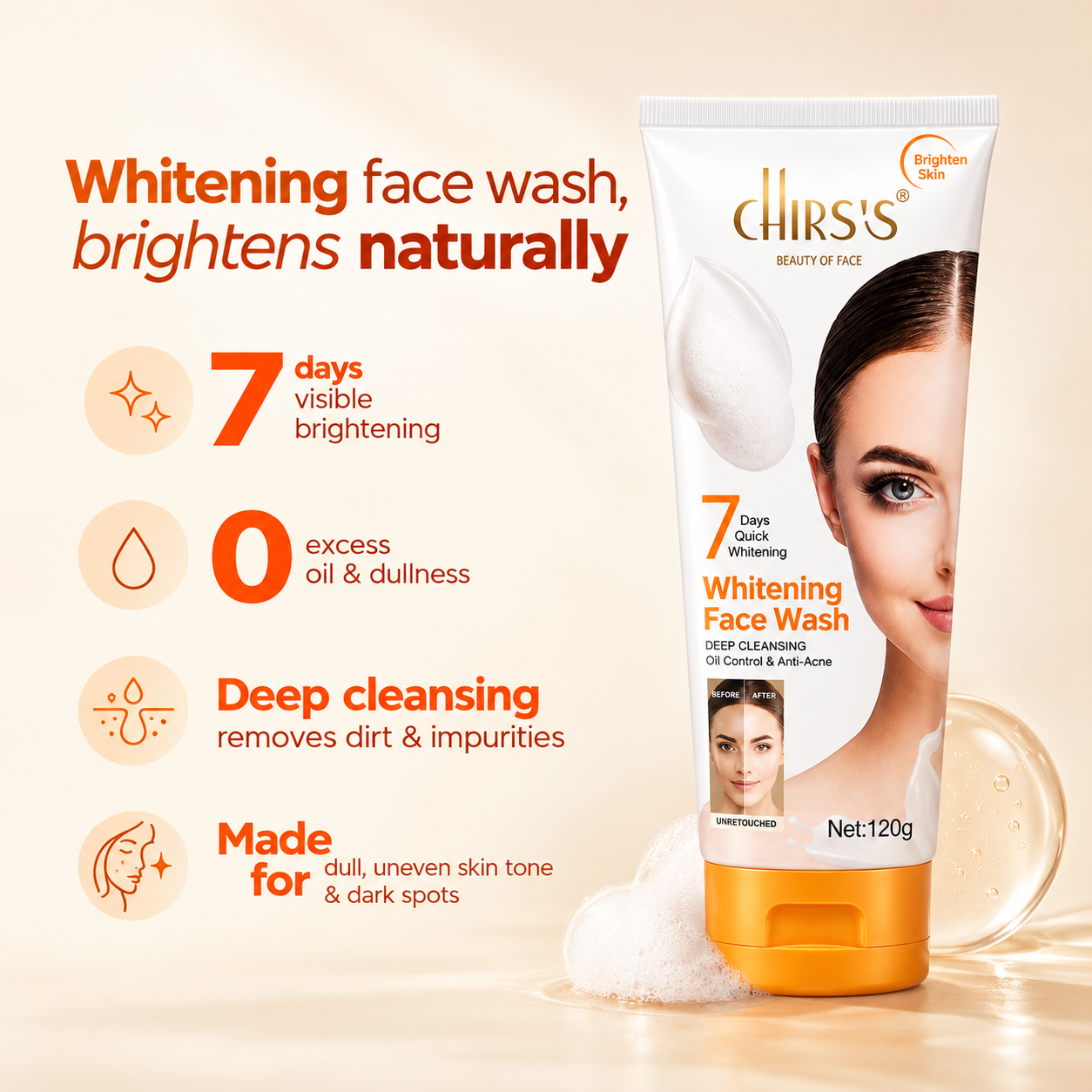 Whitening Face Wash – 120g