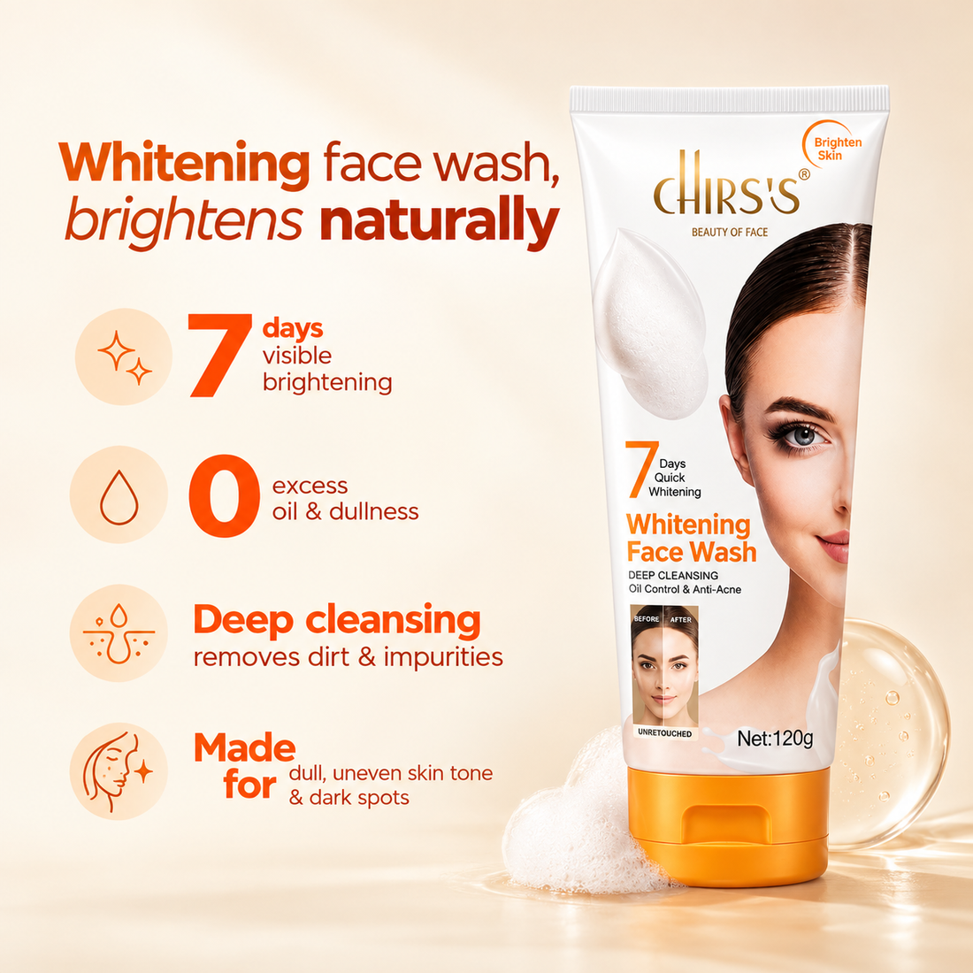 Whitening Face Wash – 120g