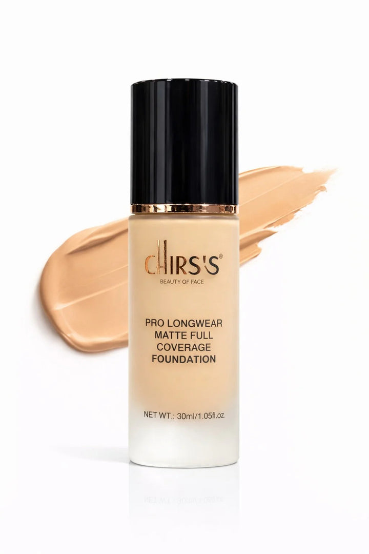 Chirss's Pro Matte Foundation + Fixing Powder Bundle – Pack of 2