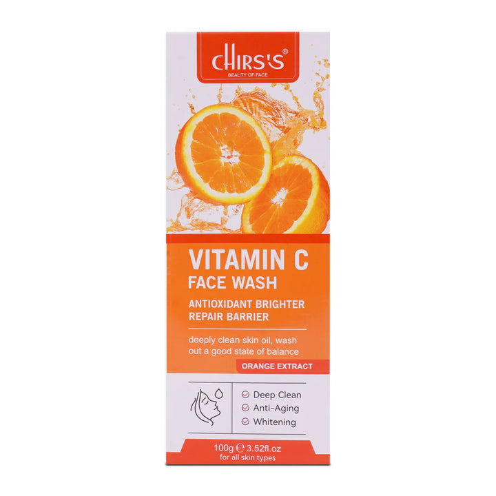 Chirs's Vitamin C Face Wash & Facial Serum Bundle Pack of 2