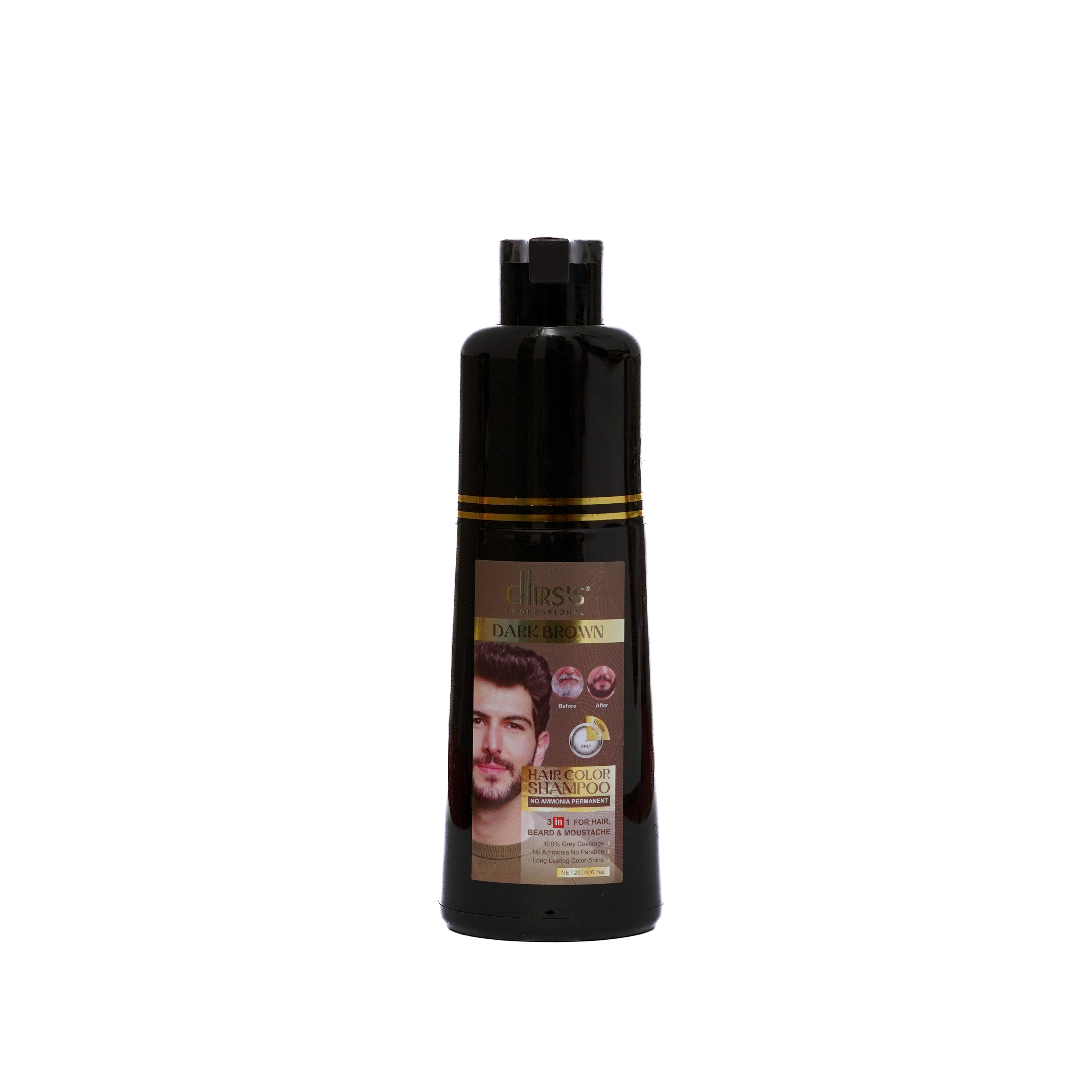 Hair Color Shampoo 200ml - Dark Brown