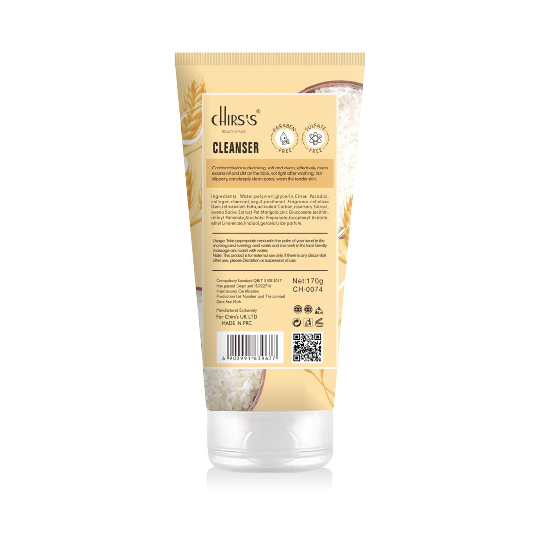 CHIRS'S CLEANSER RICE ESSENCE 170G