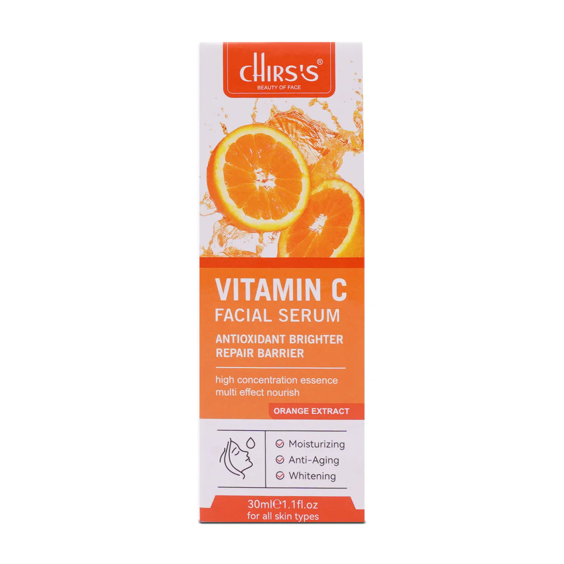 Chirs's Vitamin C Face Wash & Facial Serum Bundle Pack of 2