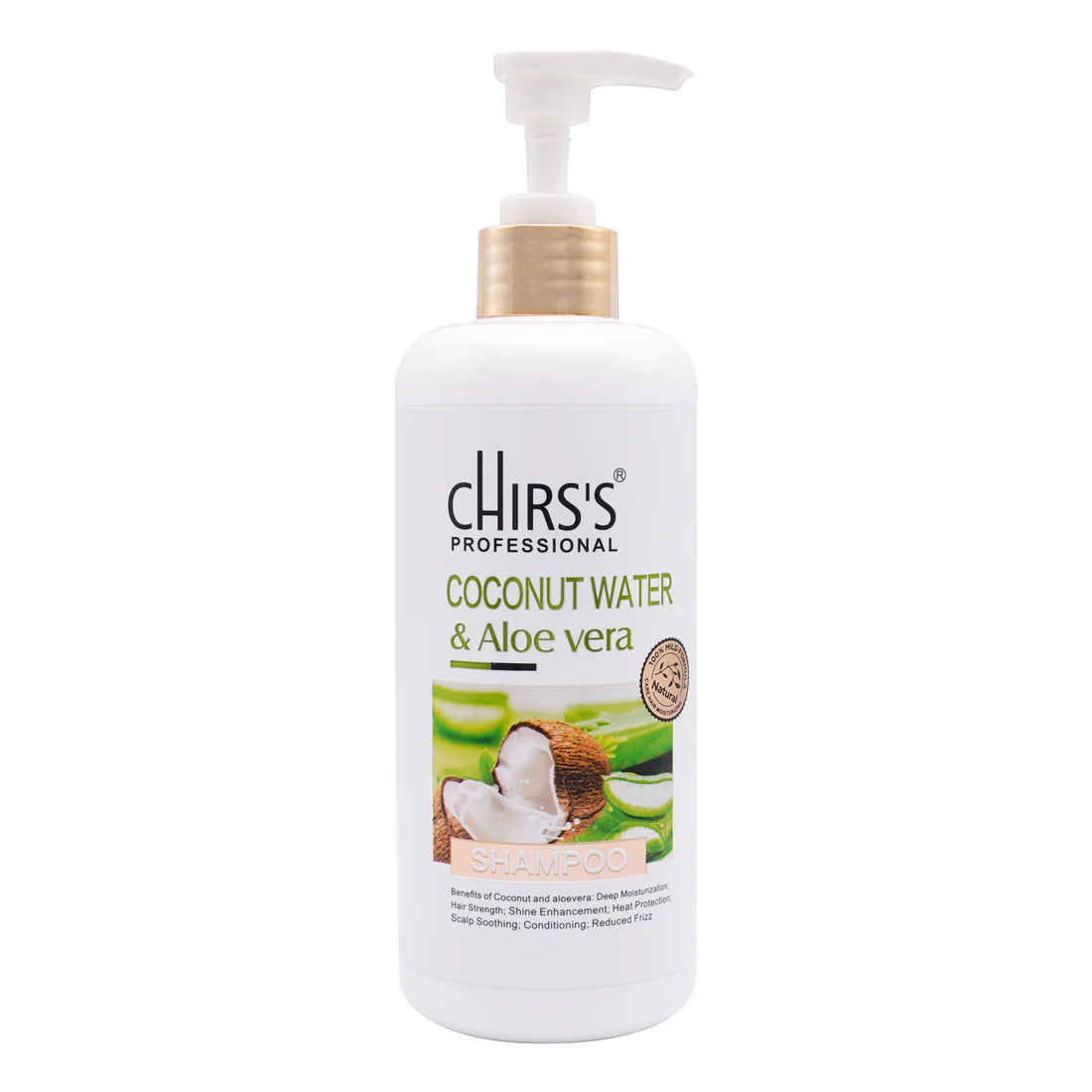 Chirs's Coconut Water & Aloe Vera Shampoo + Hair Serum Bundle (2 Pcs)